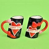 Send Colorful Pair of Love Mugs  to Mumbai
