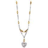 Send Golden Grace Heart Necklace to Usa