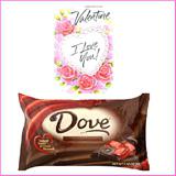 Send Dove Promises - Dark Chocolate with Free Valentine Card to Usa