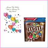 Send M and Ms - Milk Chocolate with Free Valentine Card to Usa
