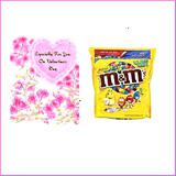 Send M and Ms - Peanuts Butter with Free Valentine Card to Usa