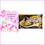 Send Hershey Kisses (Large) with Free Valentine Card to Usa
