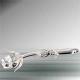 Send Long Stemmed Clear Rose Figurine to Usa