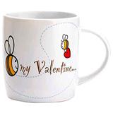 Send Bee My Valentine Mug to Usa