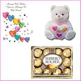 Ferrero Rocher 12 pieces with a Soft Toy and a Valentine Card