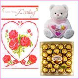 Ferrero Rocher 24 pieces with a Soft Toy and a Valentine Card