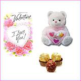 Ferrero Rocher 3 Pieces with a Soft Toy and a Valentine Card
