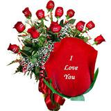 Send Personalized Red Roses to Usa