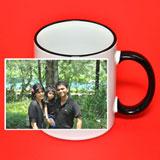 Send Black Rim and Handle Mug  to all destinations in India