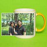 Send Orange Rim and Handle Mug to all destinations in India