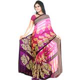 Send Beautiful Crape Lining Saree to all destinations in India