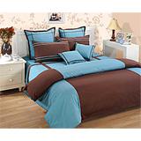 Choco Blue Delight Bed Sheet