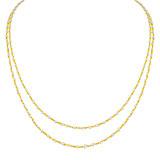 Send 2Line Pearl Gold Chain to Mumbai