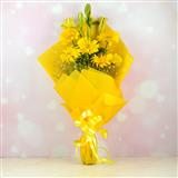 Beautiful Gerberas and Lilies Bunch