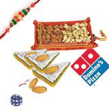 Sumptuous Gift Hamper with Rakhi 