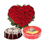 Flower Basket with Delicious Treats