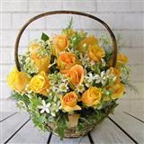 Spellbounding Rose Basket