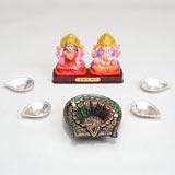 Diyas with Holy Idols