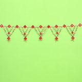 Red and Green Beads Door Bandhan