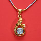 Droplet Pendant With a Neck Chain