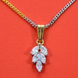 Leaf Shaped Stone Pendant Jewellery