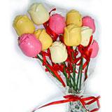 Send Assorted roses-pack of 12 to India