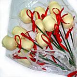 Pure white rose-pack of 12