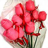 Strawberry pink roses-pack of 12