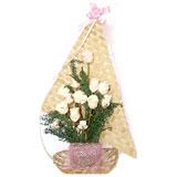 Send Marble Pink Roses to India