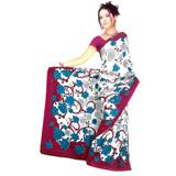 Stylish Crepe Jacquard Saree