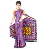 Gorgeous Pink Crepe Jacquard Saree