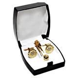 Send Golden Stone Cufflink Set to Hyderabad