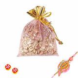 A Bag of Dryfruits with Rakhi