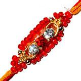 Three Stone Beads Rakhi to India