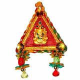 Terracotta Triangle Ganesh Wall Hanging