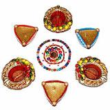 Send Elegant Diya Set to India