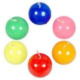 Round Candle Set - 6 Pcs