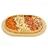 Dry Fruits in Oval Designer Tray 