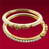 Send Designer Pearl Bangle to India