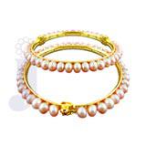 Peach Pearl Bangles