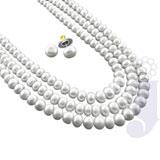 Three Line Button Pearl Set