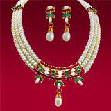 Send Lovely Pearl Set to India