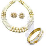 CZ Shringar Pearl  Set