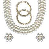 Send 3 Line Round Pearl  Set to India