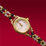 Sizzling Black Beeds Watch