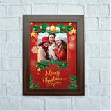 Bright Red Christmas Photo Frame 