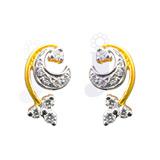 Send Two As One Diamond Earrings to Mumbai