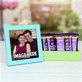 Sqaure Box with 5 Pcs Dairy Milk 