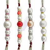 Pearl Rakhi Combo to India
