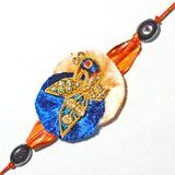 Golden Peacock Rakhi to India
